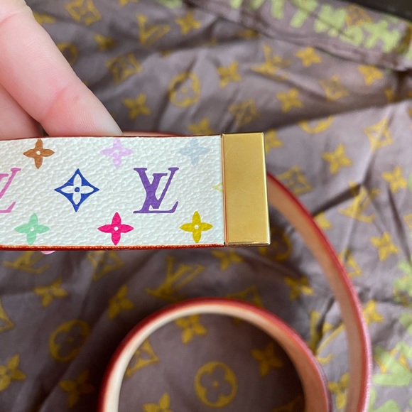 Louis Vuitton x Murakami Multicolor Monogram Belt - Picture 9 of 11